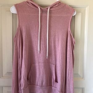 A cute cold shoulder light weight jacket/ sweater